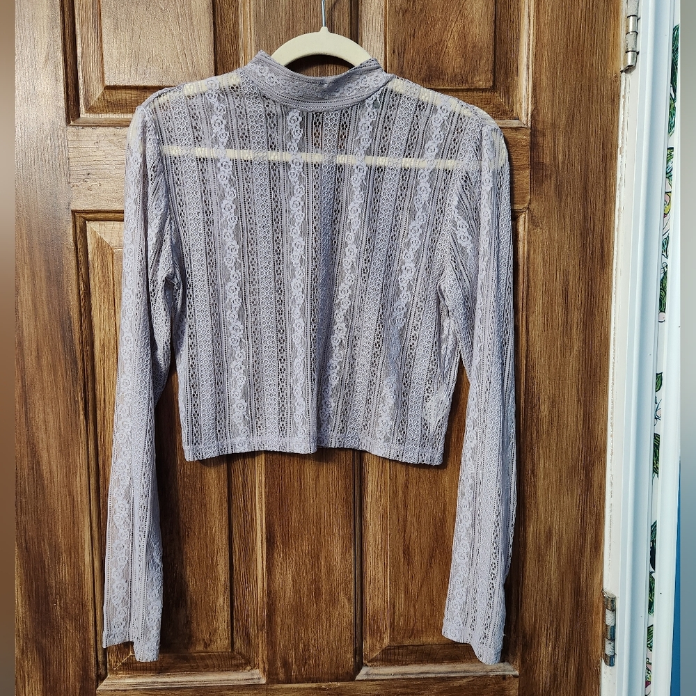 ✨️Final Price✨️Wild Fable Lavender Lace Crop Top